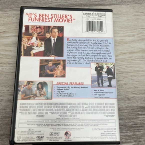 The Heartbreak Kid DVD Comedy Movie Ben Stiller Michelle Monaghan Malin Akerman - Picture 3 of 4